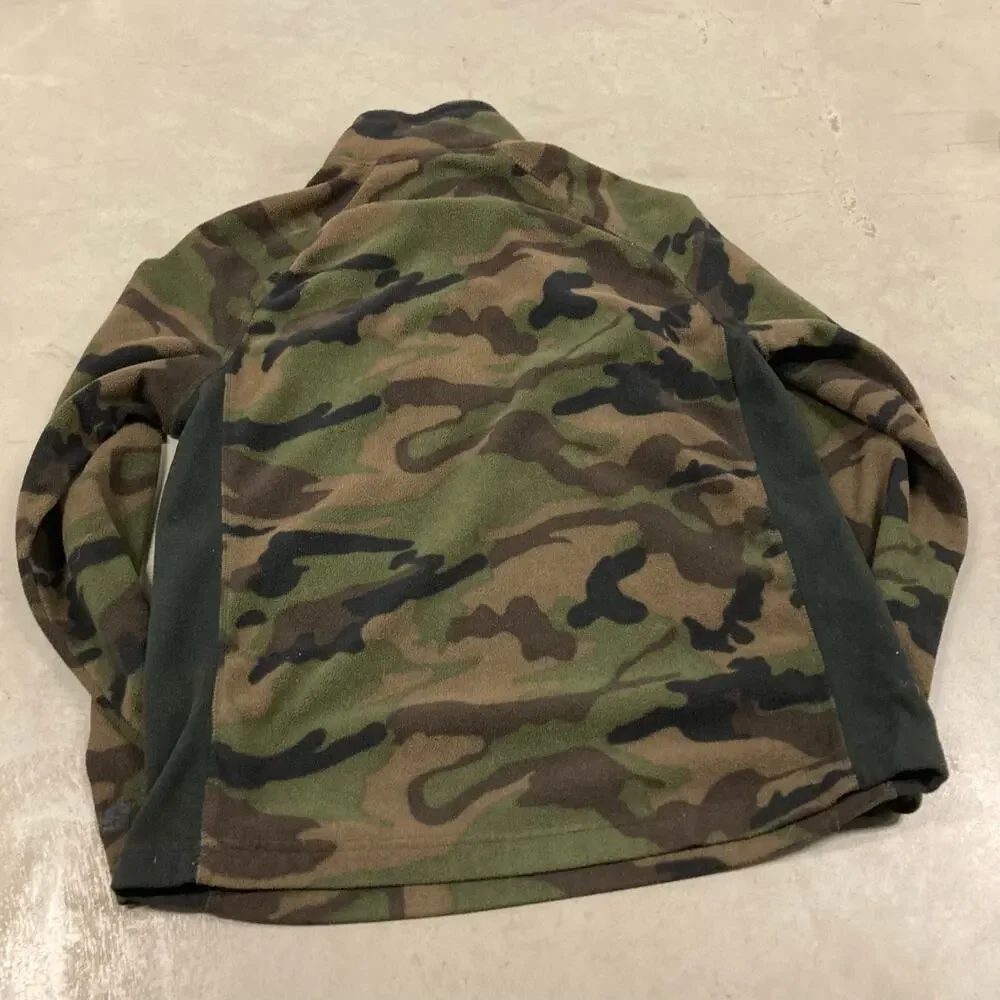 y2k camo starter fleece jacket